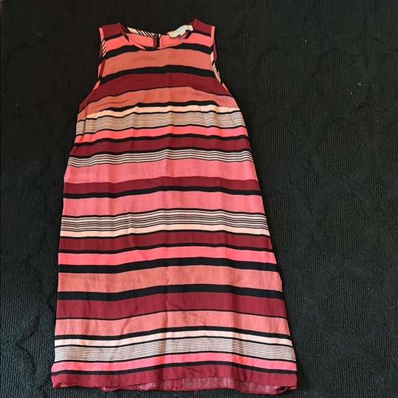 LOFT Dresses & Skirts - LOFT Pink and‎ Red Halter Sundress Midi